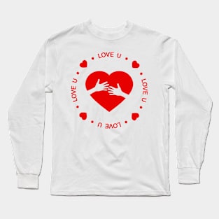 valentine cute valentine day gift Long Sleeve T-Shirt